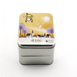 Boîte en fer blanc avec logo personnalisé pour biscuits, emballages mooncake